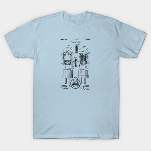 Vacuum Tube Patent 1924 T-Shirt by Joodls